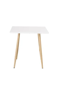 Fjôrd Eettafel Polar 75x75cm Wit /Eiken-look