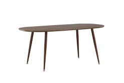 Fjôrd Eettafel Sanford Ovaal 180x90x75cm Donker Bruin Mdf