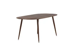 Fjôrd Eettafel Sanford Ovaal 180x90x75cm Donker Bruin Mdf