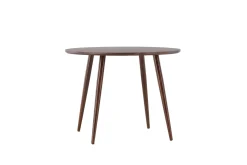 Fjôrd Eettafel Sanford Rond Ø100x75cm Donkerbruin Mdf