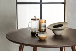 Fjôrd Eettafel Sanford Rond Ø100x75cm Donkerbruin Mdf