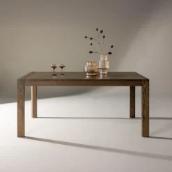 Fjôrd Eettafel Slider Uitschuifbaar Smoked Eiken 170+40+40cm