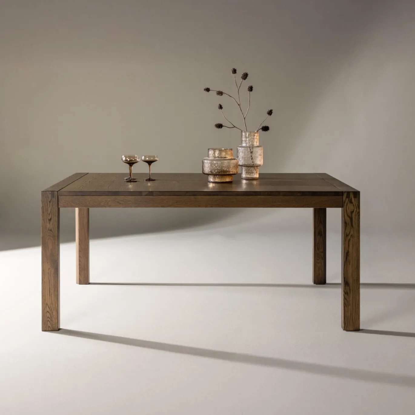 Fjôrd Eettafel Slider Uitschuifbaar Smoked Eiken 170+40+40cm