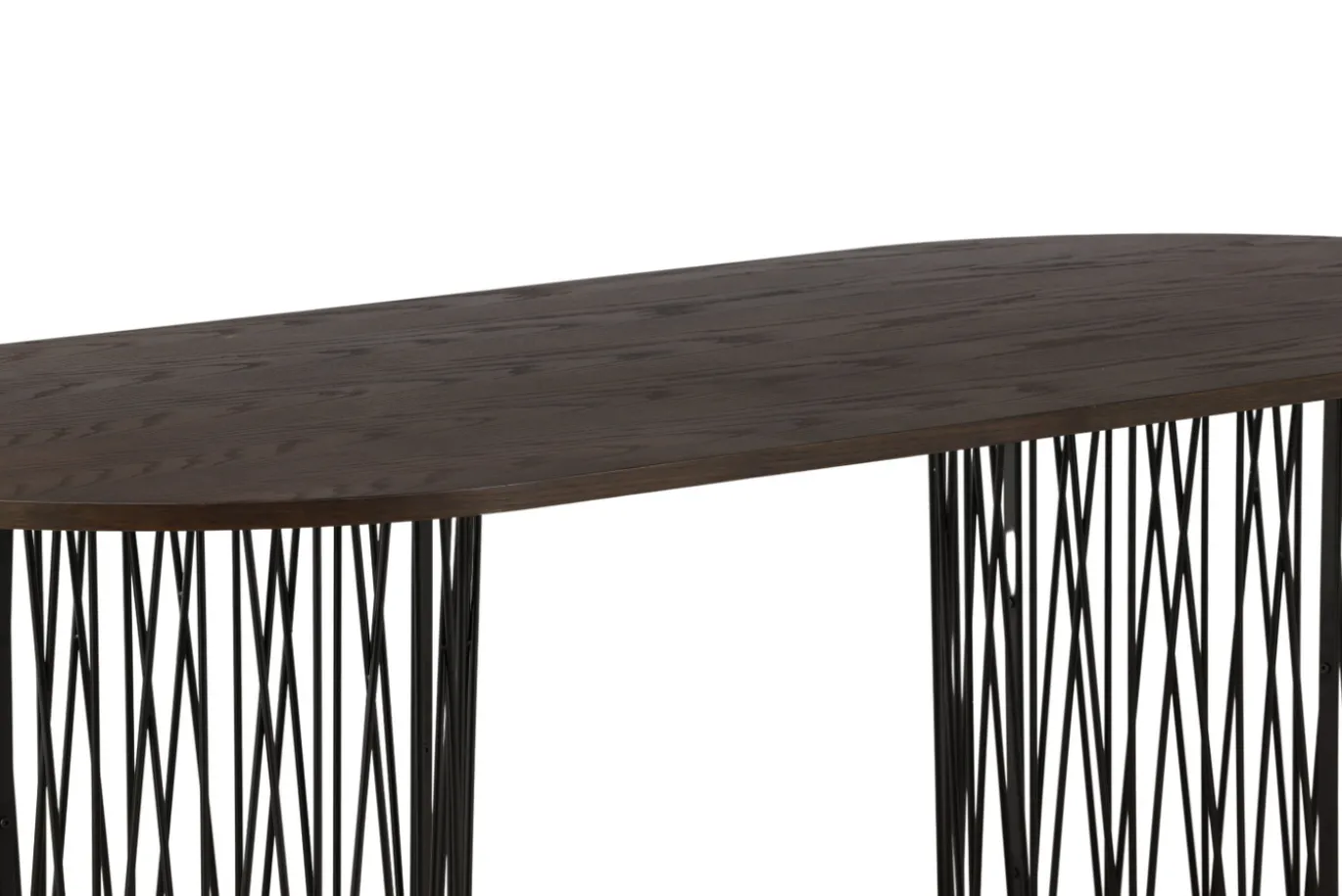 Fjôrd Eettafel Stone Ovaal Zwart/Mokka Fineer