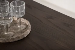 Fjôrd Eettafel Stone Ovaal Zwart/Mokka Fineer