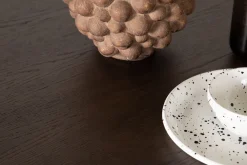 Fjôrd Eettafel Stone Rond Zwart/Mokka Fineer