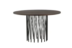 Fjôrd Eettafel Stone Rond Zwart/Mokka Fineer