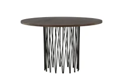 Fjôrd Eettafel Stone Rond Zwart/Mokka Fineer