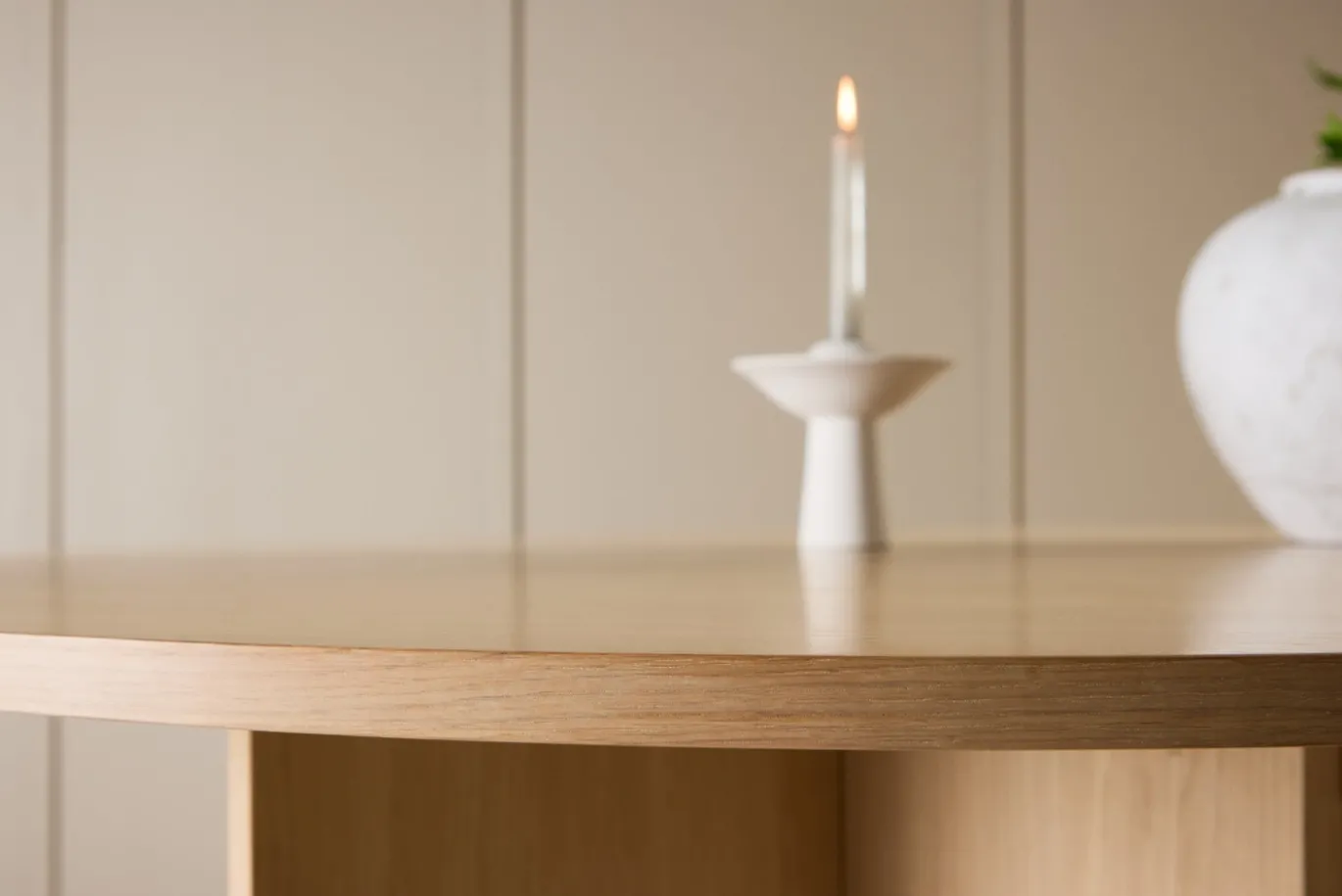 Fjôrd Eettafel Strada Whitewash ⌀120cm