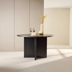 Fjôrd Eettafel Strada Zwart ⌀120cm