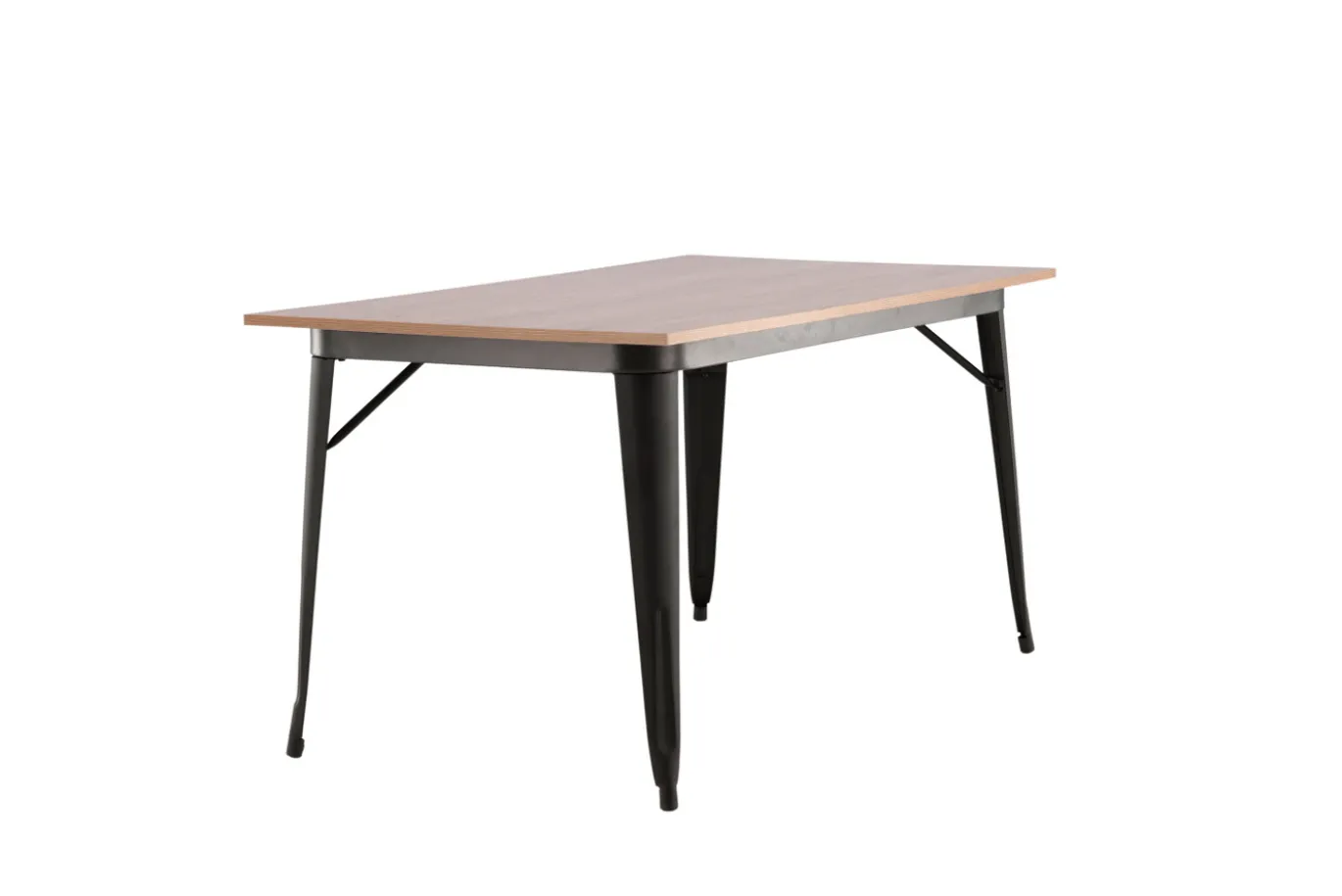 Fjôrd Eettafel Tempe Zwart Walnoot Mdf