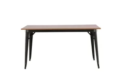 Fjôrd Eettafel Tempe Zwart Walnoot Mdf