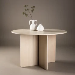 Fjôrd Eettafel Tyresö Rond Whitewash ⌀120cm