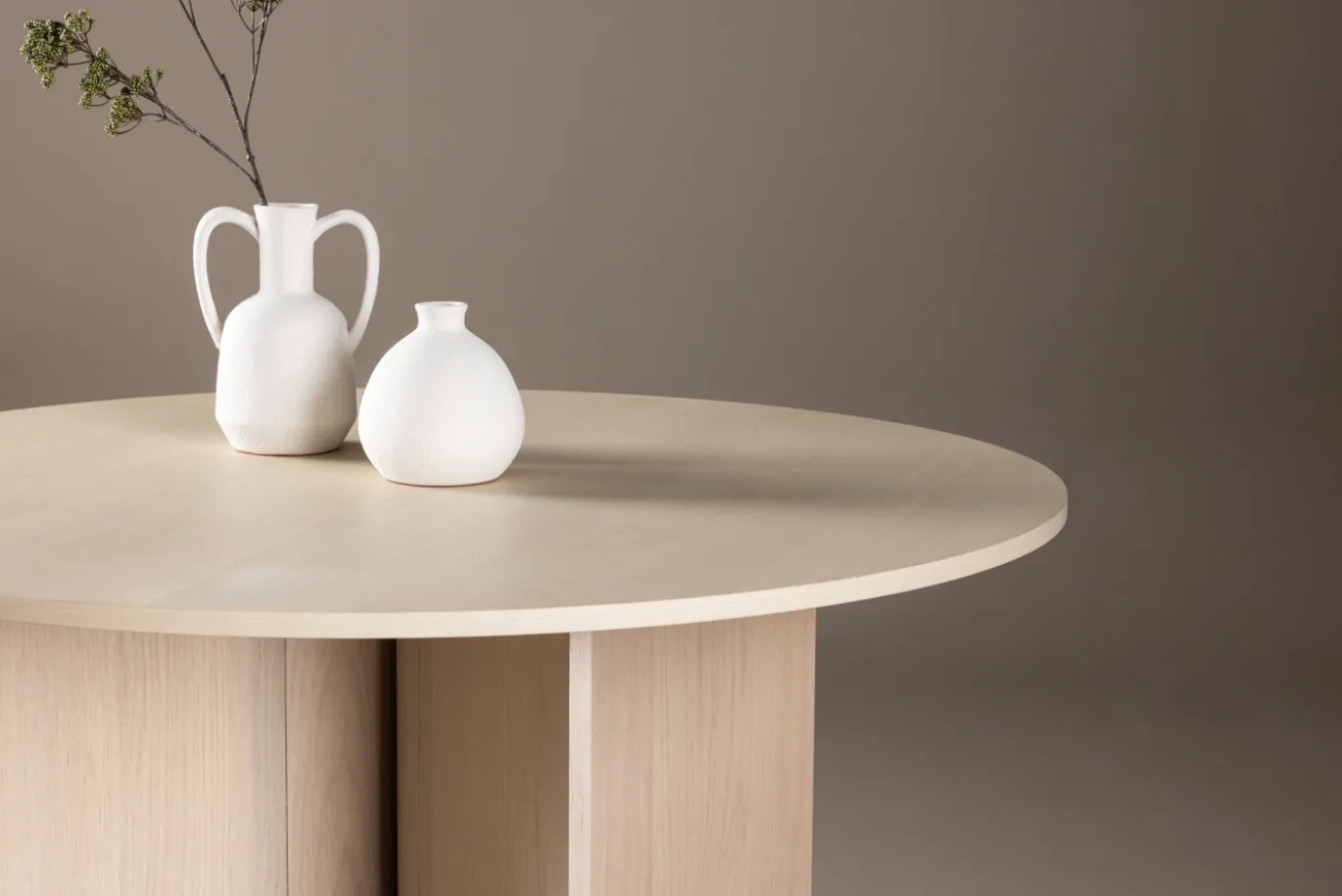 Fjôrd Eettafel Tyresö Rond Whitewash ⌀120cm