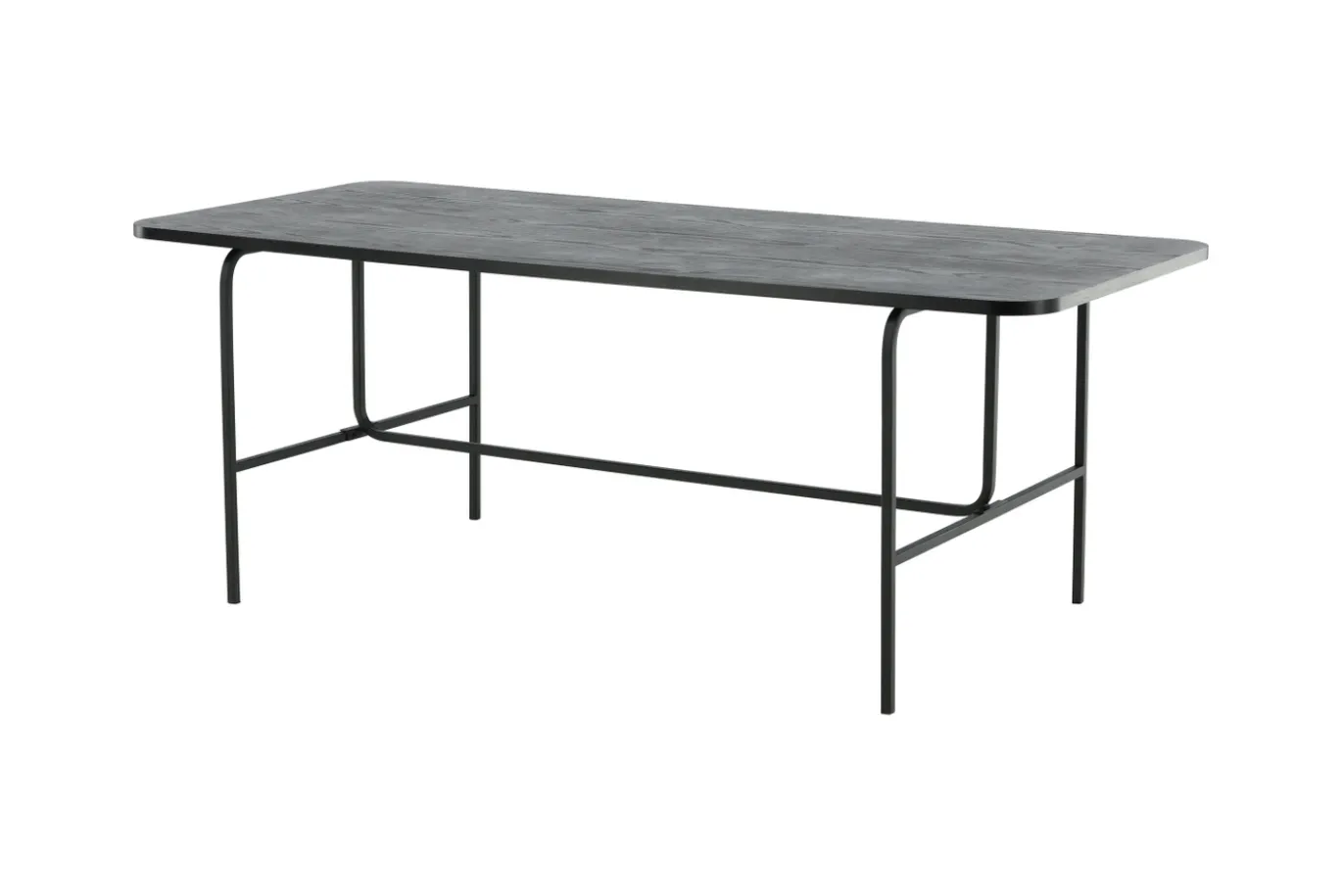 Fjôrd Eettafel Uno Zwart Fineer 200cm
