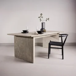 Fjôrd Eettafel Vail MDF Beige 200x100cm