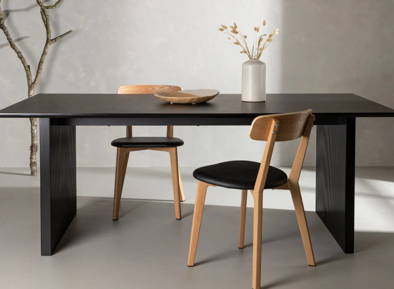 Fjôrd Eettafel Vail Zwart MDF 200cm