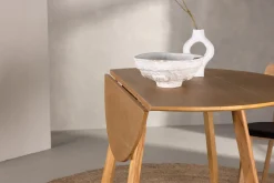 Fjôrd Eettafel Yakidon Rond Rubberhout Eikenlook MDF Ø120cm