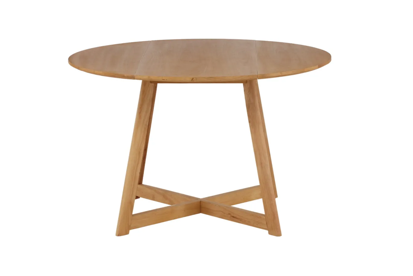 Fjôrd Eettafel Yakidon Rond Rubberhout Eikenlook MDF Ø120cm