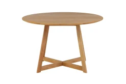Fjôrd Eettafel Yakidon Rond Rubberhout Eikenlook MDF Ø120cm