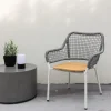 Fjôrd Fauteuil Amora Grijs/Teak