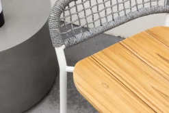 Fjôrd Fauteuil Amora Grijs/Teak