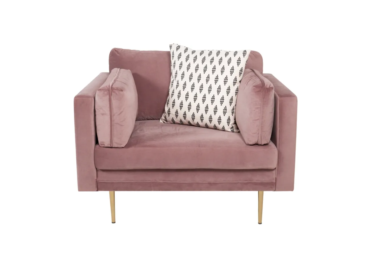 Fjôrd Fauteuil Boom Velvet Dusty pink