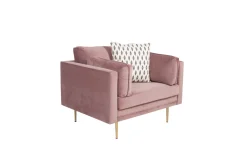 Fjôrd Fauteuil Boom Velvet Dusty pink