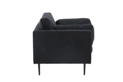 Fjôrd Fauteuil Boom Zwart Linnen