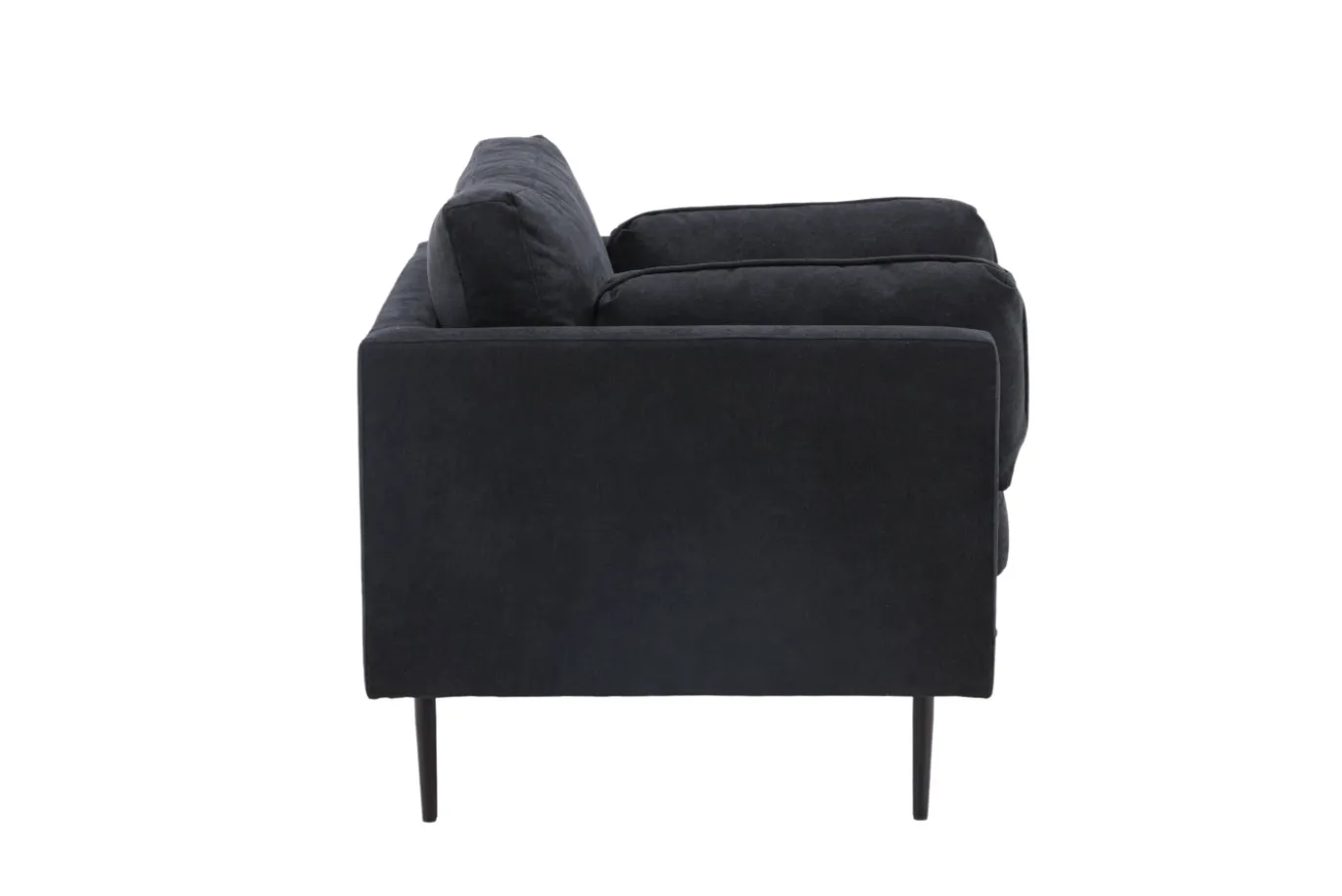 Fjôrd Fauteuil Boom Zwart Linnen