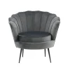 Fjôrd Fauteuil Calais Donkergrijs Velvet