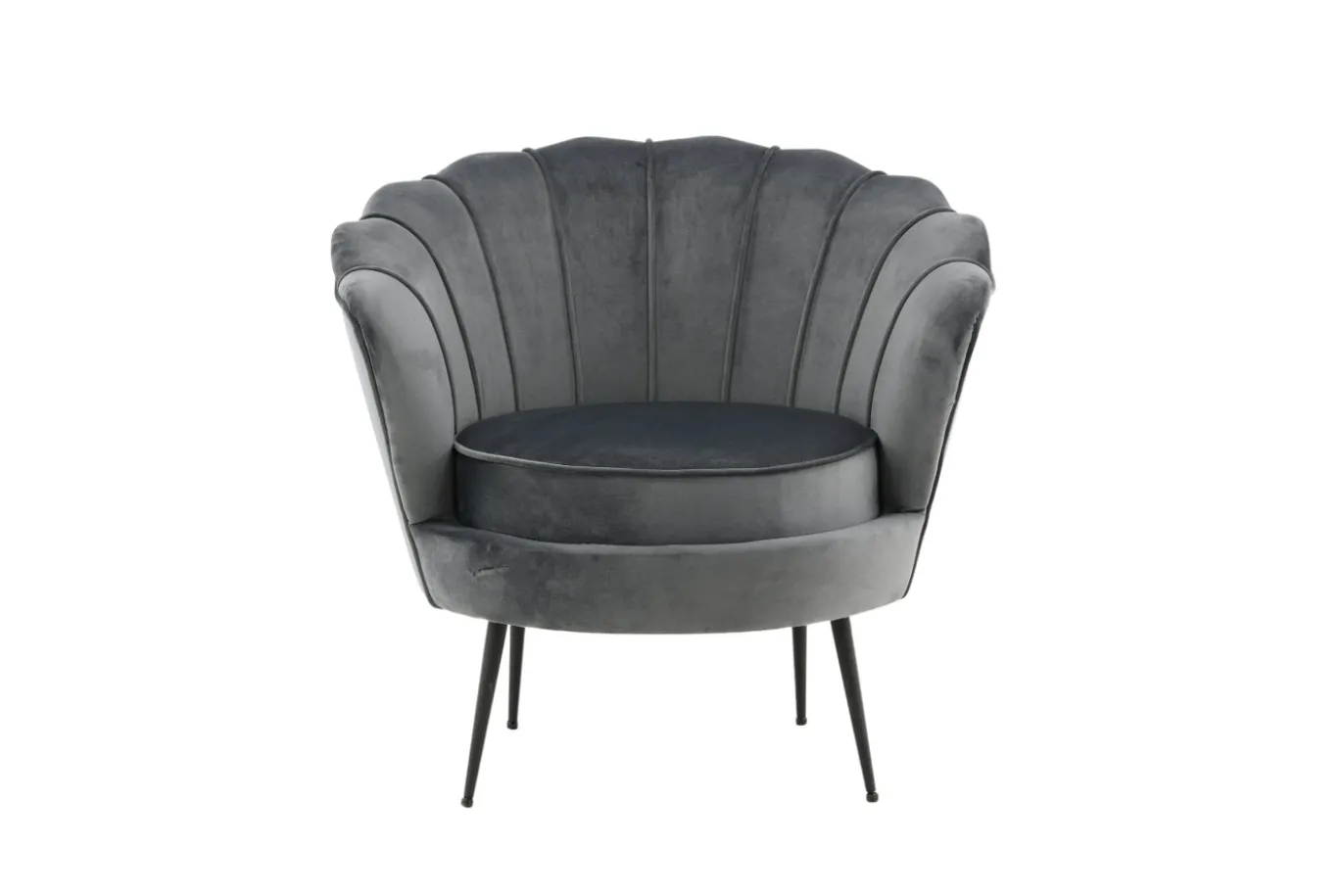 Fjôrd Fauteuil Calais Donkergrijs Velvet