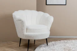 Fjôrd Fauteuil Calais Wit Teddy