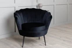 Fjôrd Fauteuil Calais Zwart Velvet