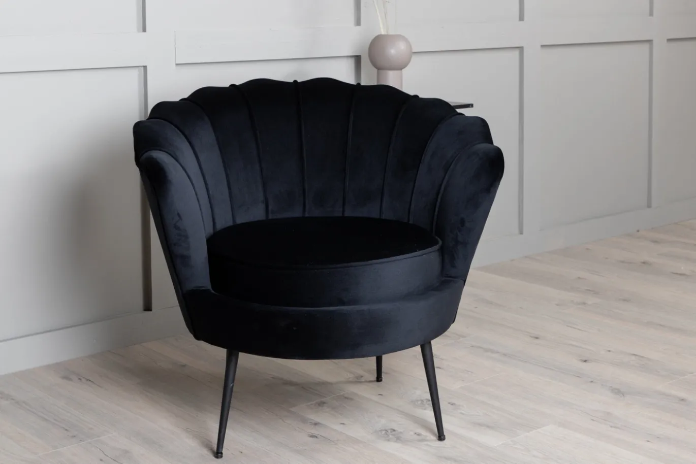 Fjôrd Fauteuil Calais Zwart Velvet