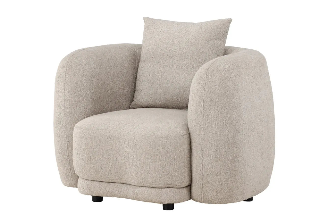 Fjôrd Fauteuil Cielo Beige Bouclé