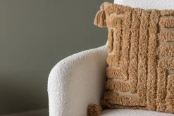 Fjôrd Fauteuil Como Ottoman Wit Boucle