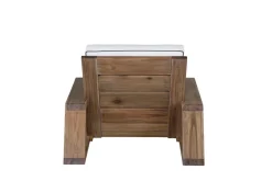 Fjôrd Fauteuil Daria Wire Brushed/Off White Kussen