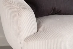 Fjôrd Fauteuil Derry Beige Ribstof