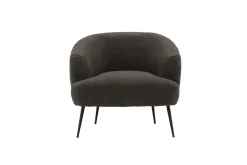 Fjôrd Fauteuil Derry Donkergrijs Bouclé