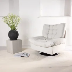 Fjôrd Fauteuil Florens Chrome Off White Stof