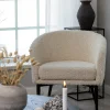 Fjôrd Fauteuil Fluffy Wit Teddy