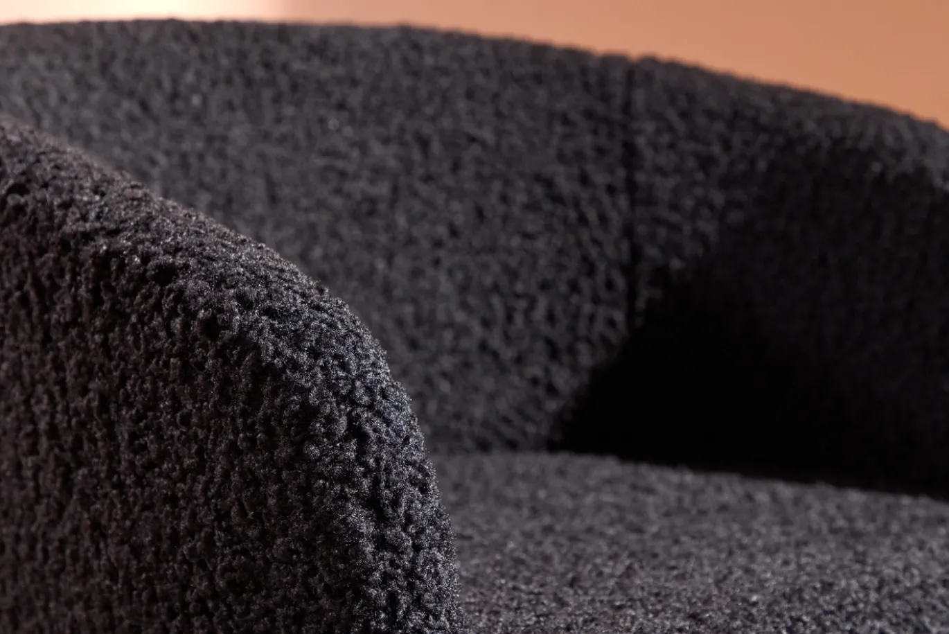 Fjôrd Fauteuil Fluffy Zwart