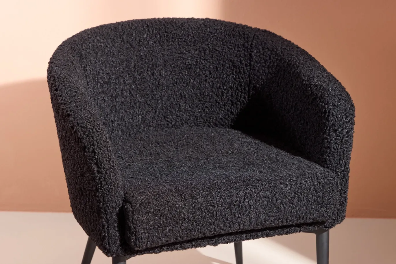 Fjôrd Fauteuil Fluffy Zwart
