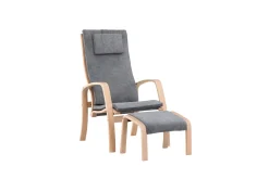 Fjôrd Fauteuil Grötö Eiken Fineer Donkergrijs