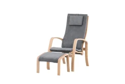 Fjôrd Fauteuil Grötö Eiken Fineer Donkergrijs