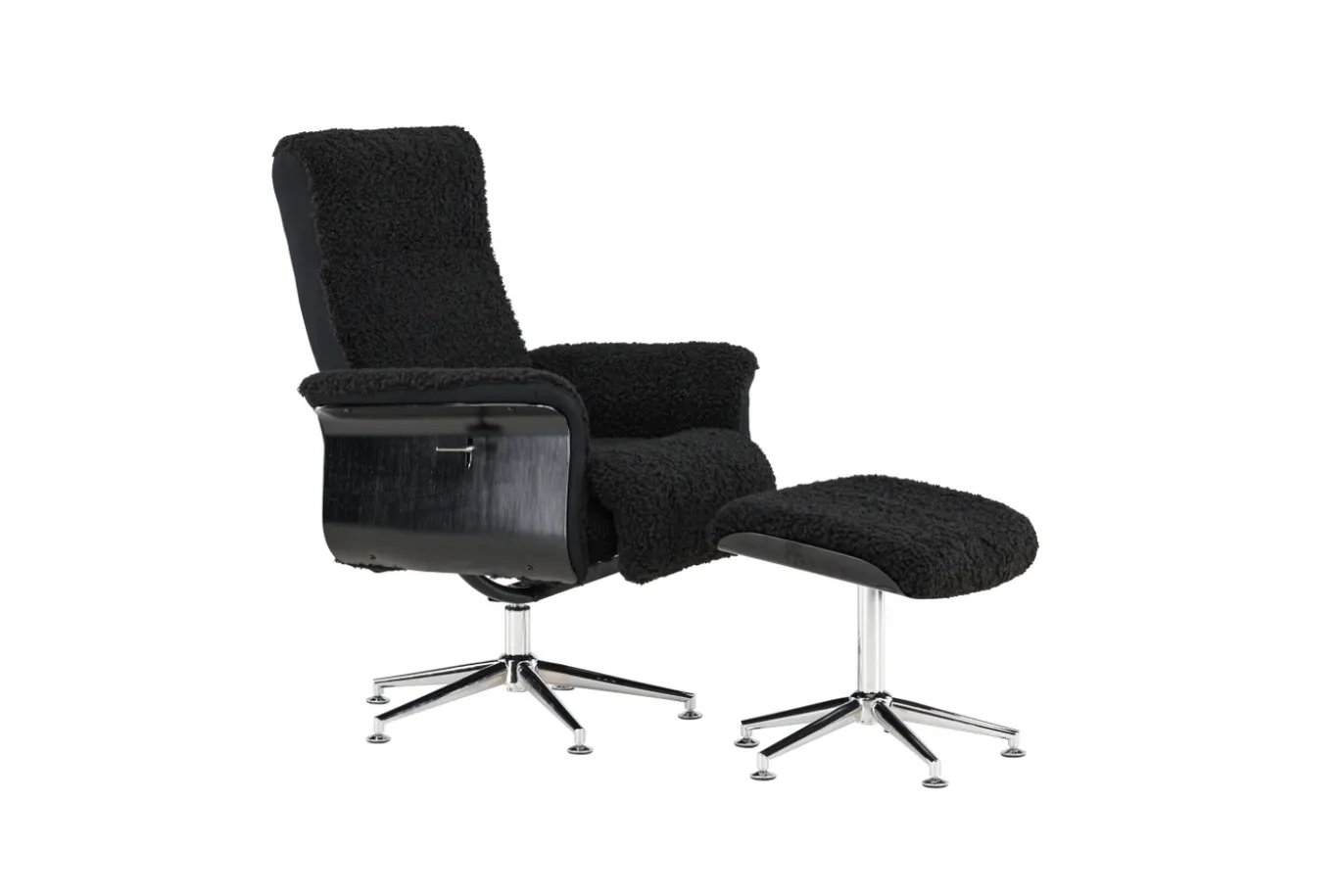 Fjôrd Fauteuil Hagön Donkergrijs/Zwart
