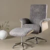Fjôrd Fauteuil Hagön Grijs/Whitewash