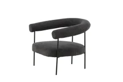 Fjôrd Fauteuil Hökåsen x Josefin Lustig Donkergrijs Bouclé