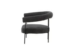 Fjôrd Fauteuil Hökåsen x Josefin Lustig Donkergrijs Bouclé